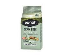 Ownat Grain Free Prime Pollo y Pavo Pienso para Perro Adulto - 12 KG