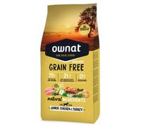 Ownat Grain Free Prime Junior - Pienso para perro - Pollo y pavo - Cantidad: 12 kg