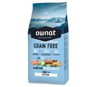 Ownat Grain Free Prime Kitten - Pienso para gatito - Pollo y pavo - Cantidad: 3 kg