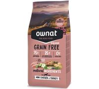 Ownat Grain Free Prime Mini Adult Chicken & Turkey Perro 400 gr