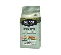 Ownat Grain Free Prime Adulto Pollo y Pavo - Saco de 12 Kg