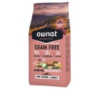 OWNAT Grain Free Prime - Pienso para perro adulto de raza pequeña - Pollo y pavo - Cantidad: 400 g