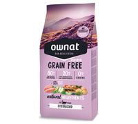 Ownat Grain Free Prime Sterilized - Pienso para gato adulto esterilizado - Pollo y pavo - Cantidad: 3 kg