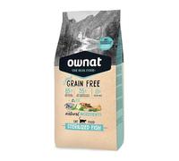 OWNAT Just Grain Free sterilized pienso para Gatos esterilizados Pescado 8 Kg