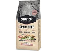 Ownat Pienso para Gatos de Pollo Sin Granos (3 kg). Ownat para Gatos con Ingredientes Naturales sin Preservantes ni Colorantes, Comida Alta en Proteínas.
