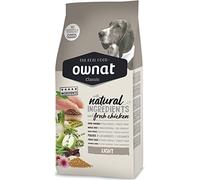 Ownat Pienso para Perros Dog Classic Light 20 kg, Alimento Balanceado contra el Sobrepeso Perros de Vegetales Natural sin Preservantes ni Colorantes.