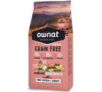 Ownat Prime Grain Free Mini Adult Chicken & Turkey Pack 2 X 3 Kg Pienso Para Perros