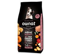 Ownat Ultra Medium Junior - Pienso para perro de tamaño mediano - Pollo y Pavo - Cantidad: 3 kg