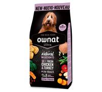 Ownat Ultra Medium Sterilized - Pienso para perros esterilizados de tamaño mediano - Pollo y Pavo - Cantidad: 3 kg