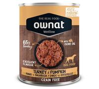 Ownat Wetline Pavo con Calabaza Lata Perros 12 x 395 gr