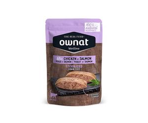Ownat Wetline Sterilized Chicken and Salmon para Gatos 85 gr