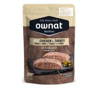Ownat Wetline Sterilized Pollo y Pavo Gato 12 ud x 85 gr