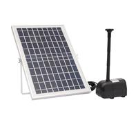 Owneed Fuente solar para bomba de agua, fuente solar de 10 W para exteriores, caudal de 1000 l/h, bomba de agua de jardín para fuentes, pájaros, peces, depósitos, parques