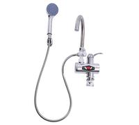 Owneed Grifo de agua caliente eléctrico con pantalla digital, calentador de agua instantáneo, grifo de ahorro de energía para cocina, baño, jardín, camping