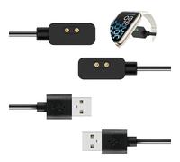 Ownkim El cargador magnético es compatible con Xiaomi redmi Watch 3 / redmi Watch 2 Lite/SMART Bang Pro/Mi Bang 7 pro - cargador de reloj inteligente con cable de carga USB 1m - negro (2 piezas)