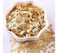 OWNPET 4000 Uds 2mm 3mm 4mm Lentejuelas Mate Planas Redondas Sueltas Confeti de Lentejuelas Copos de Brillo para Ropa DIY Suministros para Manualidades de Boda