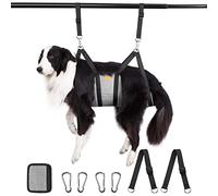 Ownpets Hamaca de Peluquería Canina, Bolsa de Sujeción para Hamacas, Hamaca de Aseo de Perros Transpirable con Mosquetones, Herramienta de Aseo para Mascotas, Corte de Uñas y Mucho Más, M