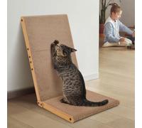 Ownpets Rascador para gatos, 68 cm, en forma de L, de cartón, para montar en la pared, placa de papel duradera para rascar gatos, protector de muebles para gatos de interior