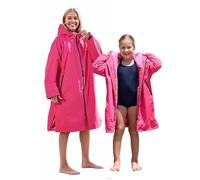 Owntop Bata cambiadora para Adultos y niños | Parka de natación Oversize | Impermeable y Resistente al Viento | Forro Polar Sherpa Interior, Bolsillos y Badge | para Surf, Playa, natación, Camping