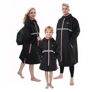 Owntop Bata Cambiadora para Adultos y Niños, Resistente al Viento e Impermeable, de Gran Tamaño con Bolsillos Forrados de Felpa y Capucha, para Playa, Surf, Natación, Paseo de Mascotas