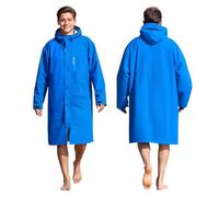 Owntop Bata de Cambio Seca Impermeable para Mujeres y Hombres - Abrigo con Capucha de Manga Larga de Secado Rápido Extragrande para Playa, Natación, Caminata, Forro de Tela de Rizo (Unisex Adultos