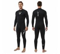 Owntop Traje de neopreno de 5 mm para buceo para hombres y mujeres - Traje húmedo completo grueso, cremallera en la parte trasera, manga larga UPF50+, traje de baño para mantener el calor para buceo