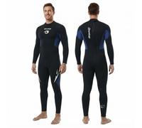 Owntop Traje de neopreno de 5 mm para buceo para hombres y mujeres - Traje húmedo completo grueso, cremallera trasera, manga larga UPF50+ para mantener el calor, ropa de baño para buceo, surf