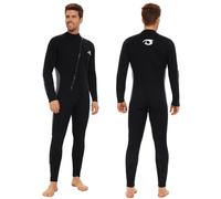Owntop Trajes de Neopreno 5mm para Hombres - Adultos Traje de Neopreno de Invierno, Trajes húmedos con Cremallera Frontal Cuerpo Entero, Ultra cálido para Buceo Surf en Aguas Frías, Gris XXL