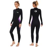 Owntop Trajes de Neopreno 5mm para Mujeres - Adultos Traje de Neopreno de Invierno, Trajes húmedos con Cremallera Frontal Cuerpo Entero, Ultra cálido para Buceo Surf en Aguas Frías, Morado S