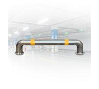 OWOHYG Bolardos de Seguridad en Forma de U de Acero Inoxidable, bloqueadores de estacionamiento, Postes de Aislamiento para Garaje y Entrada de vehículos, 100 x 30 x 3,8 cm