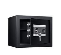 OWOHYG Cajas Fuertes Electrónicas De 30 Cm para El Hogar Y La Oficina, Minicaja De Acero para Archivadores De Pared, Ideal para Portátiles, Joyas, Documentos (Estilo Master Lock Negro)