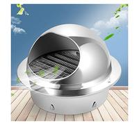 OWOHYG Campana extractora de Acero Inoxidable, Tapa de Aire montada en la Pared/Tubo de Escape Redondo para Salida de Humos, Kit de instalación de Metal/3,9 pulg./100 mm, 3,1 pulg./80 mm