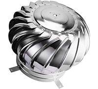 OWOHYG Campana Extractora Giratoria De Acero Inoxidable con Ventilador Superior Anti-Caída para Chimenea, Protección contra Pájaros, Tamaño 100 Mm..