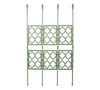 OWOHYG Enrejado De Jardín para Plantas Trepadoras, Soporte De Planta De Tubo Metálico Inoxidable, Enrejado De Pared O Valla para Frutas, Verduras, Flores Y Plantas En Maceta, Tanto P.Green-85x150 cm