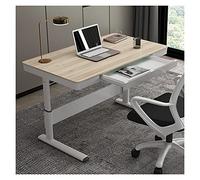 OWOHYG Escritorio para PC, Mesa elevadora para Estudio en casa, Escritorio de Oficina de pie, Escritorio para PC con Altura Ajustable, estación de Trabajo de Escritura con elevación manu