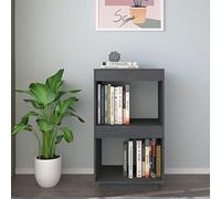 OWOHYG Estantería De Madera Maciza De Pino Bianca De 40 X 35 X 71 Cm, Independiente, para Salón, Hogar Y Oficina, Ideal para Guardar Libros Y Objetos Decorativos, Color Gris.