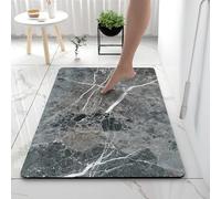 OWOHYG Felpudo De Tierra De Diatomeas, Mármol Gris Dorado, Antideslizante, Volumen, Súper Absorbente, De Secado Rápido, para Baño, Cocina, Fácil De Limpiar, Color 9, 40 X 60 Cm.