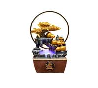 OWOHYG Fuentes De Sobremesa Fuente De Sobremesa Decoración De Flujo De Riqueza Agua Cíclica Adorno Feng Shui para Sala De Estar Fuentes De Relajación
