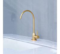 OWOHYG Grifo de Cocina para Agua Potable fría por ósmosis inversa Grifos de Fregadero de Cocina de Acero Inoxidable, Dorado B