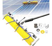 OWOHYG Limpiador Telescópico De Paneles Solares con Pulverizador Eléctrico Y Cepillo Giratorio, Herramienta Automática De Limpieza Exterior para Ventanas Y Paneles Fotovoltaicos, 5 M/16,4 Pies