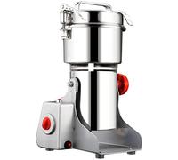 OWOHYG Molinillo eléctrico de Granos de 700 g, para Hierbas, Especias, Cereales, Especias, de Alta Velocidad, de Acero Inoxidable, Tipo oscilante, para Polvo, Cereales, Sal, Pimienta, café, 01/02