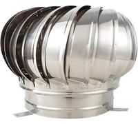 OWOHYG Sombrerete De Chimenea De Acero Inoxidable 304 - Esponja Giratoria Impermeable con Aspa Curva, Montaje En Pendiente, Cubierta Transpirable para Tubo De Escape Que Mejora La Ve.160mm