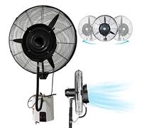 OWOHYG Ventilador nebulizador de Pared con 3 velocidades y oscilación de 90°, Ideal para Patio, Restaurante Exterior y Taller (71 cm/28 Pulgadas)