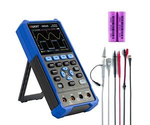 OWON HDS242 Osciloscopio de Mano, Multímetro Digital de 20000 Cuentas, Osciloscopio Digital 2 en 1 Probador Universal, 2 Canales de 40 MHz de Ancho de Banda Interfaz USB Tipo-C con Pantalla LCD