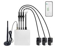 OWON Tuya - Monitor de energía bidireccional Wi-Fi con 3 abrazaderas de 300 A
