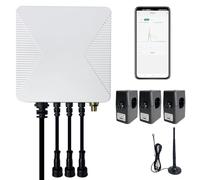 OWON Tuya Smart Home Monitor de energía Wi-Fi trifásico, medidor de potencia bidireccional de 1 o 3 fases con 3 abrazaderas de 300A, medición solar/red, medidor de electricidad en tiempo real