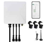 OWON Tuya Smart Home Monitor de energía Wi-Fi trifásico, medidor de potencia bidireccional de 1 o 3 fases con 3 abrazaderas de 80A, medición solar/red, medidor de electricidad en tiempo real