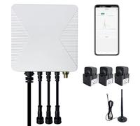 OWON Tuya Smart Home Monitor de energía Wi-Fi trifásico, medidor de potencia bidireccional de 1 o 3 fases con 3 abrazaderas de 120A, medición solar/red, medidor de electricidad en tiempo real