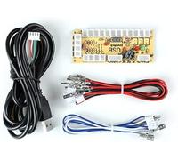 owootecc Cero Retraso de Codificador USB de Arcade para Juego de PC,Raspberry Pi y Bricolaje para Mame Jamma Videojuego de Lucha