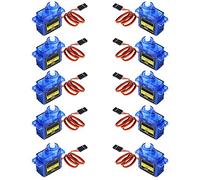 owootecc Micro Servo Motor SG90 9g Robot RC Controles del Barco del Aeroplano del Helicóptero Mini Servo (10pcs SG90)